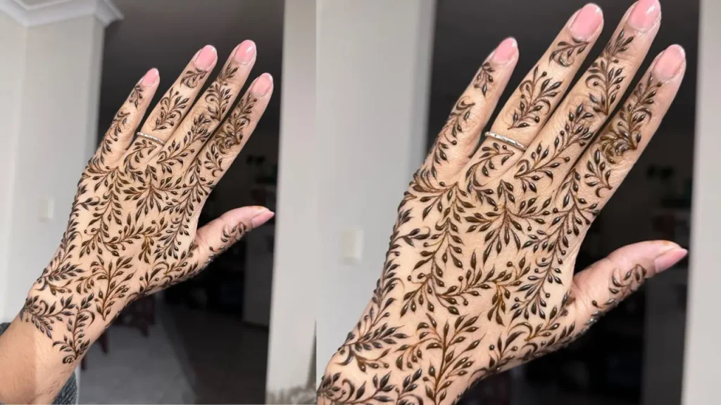 simple delicate mehndi designs