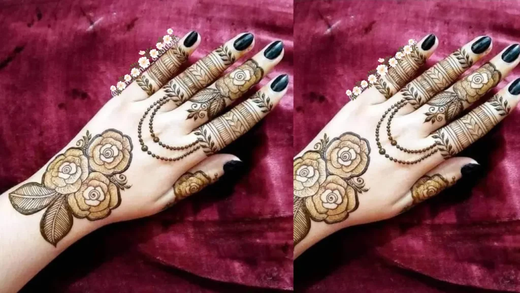 simple finger mehndi designs arabic