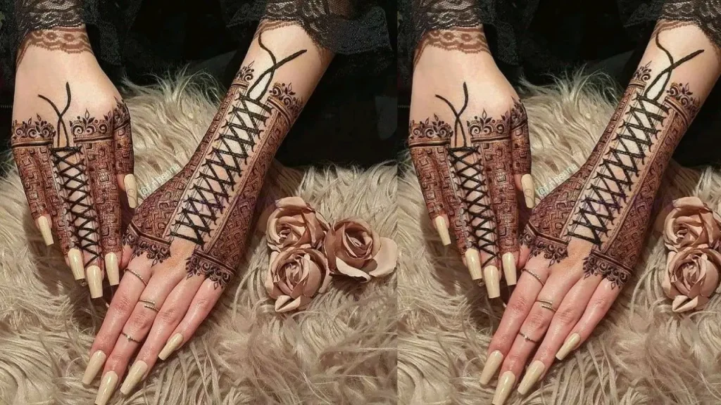 simple mehndi design 2023