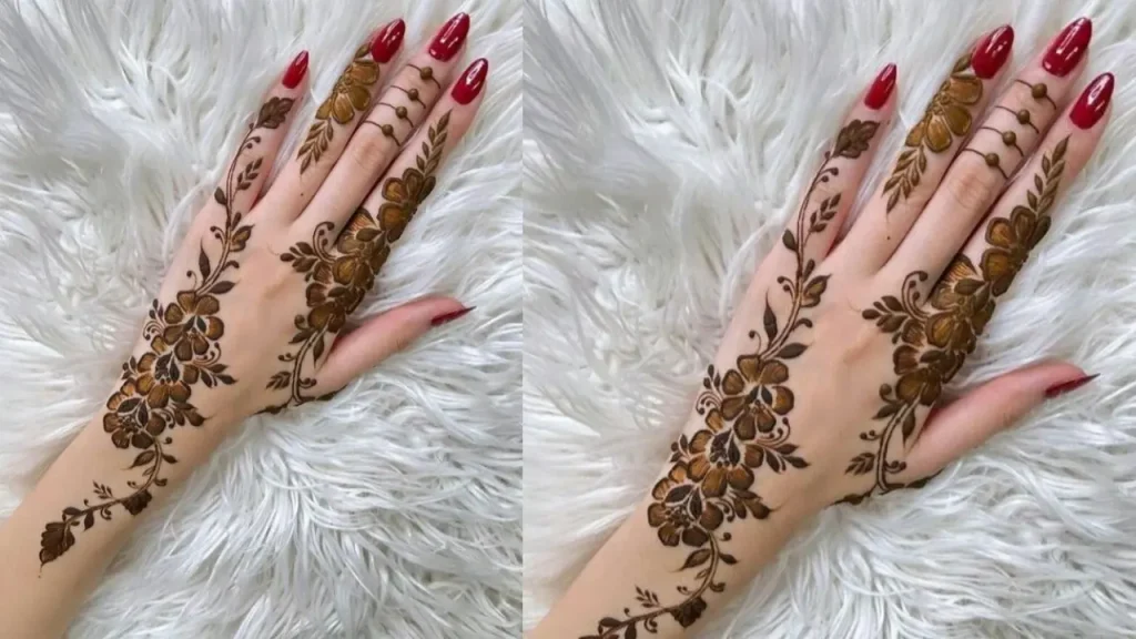 Arabic Fusion Mehndi design