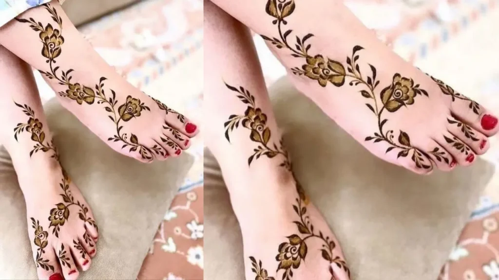 Arabic Mehndi Design for feet