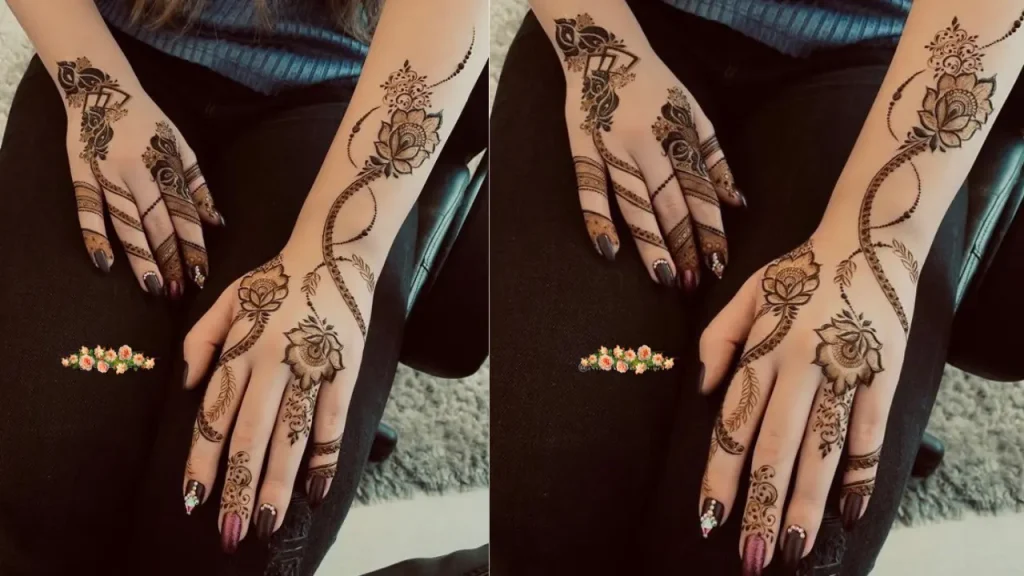 Criss Cross Henna layout