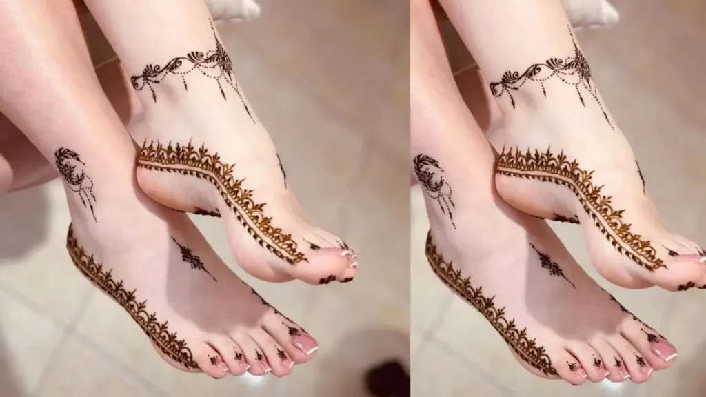 Feet Boho Mehndi Design