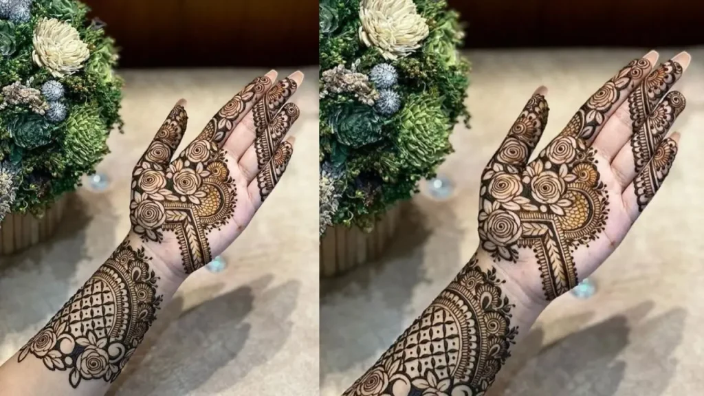 Festive Front Hand Mehndi design