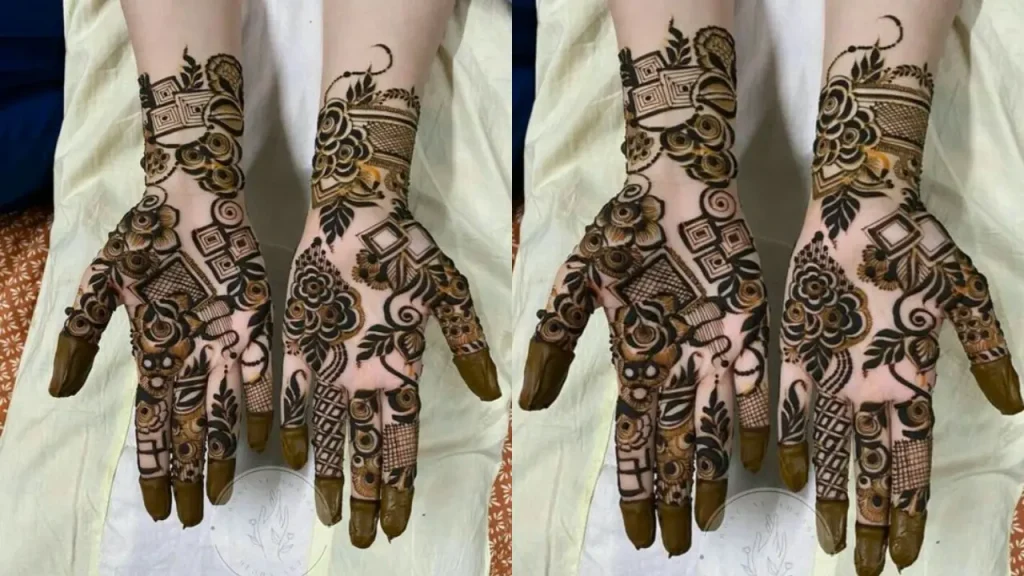 Floral Bridal Mehndi Design