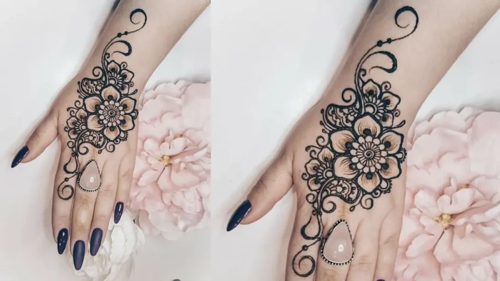 Floral Fusion Full Arm Mehendi