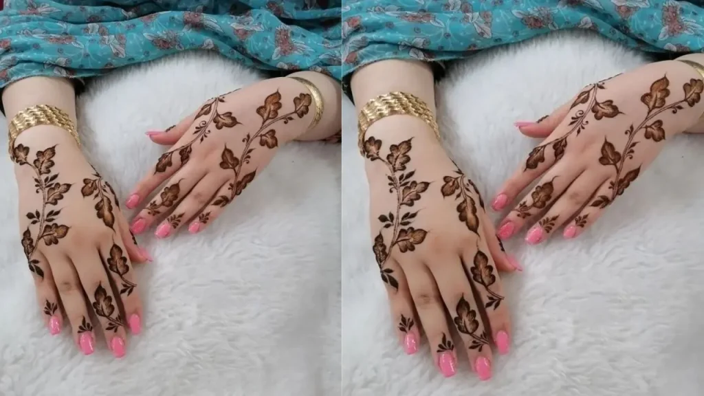 Moroccan Back Hand Mehndi design