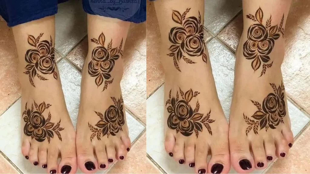 Rajasthani Mehndi Design for feet