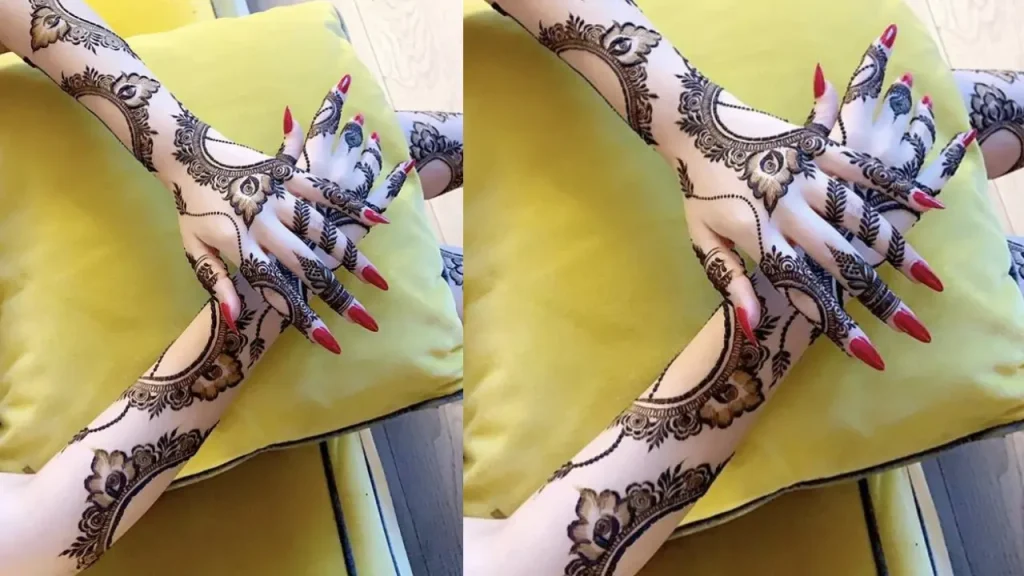 Symmetrical Mehndi Design