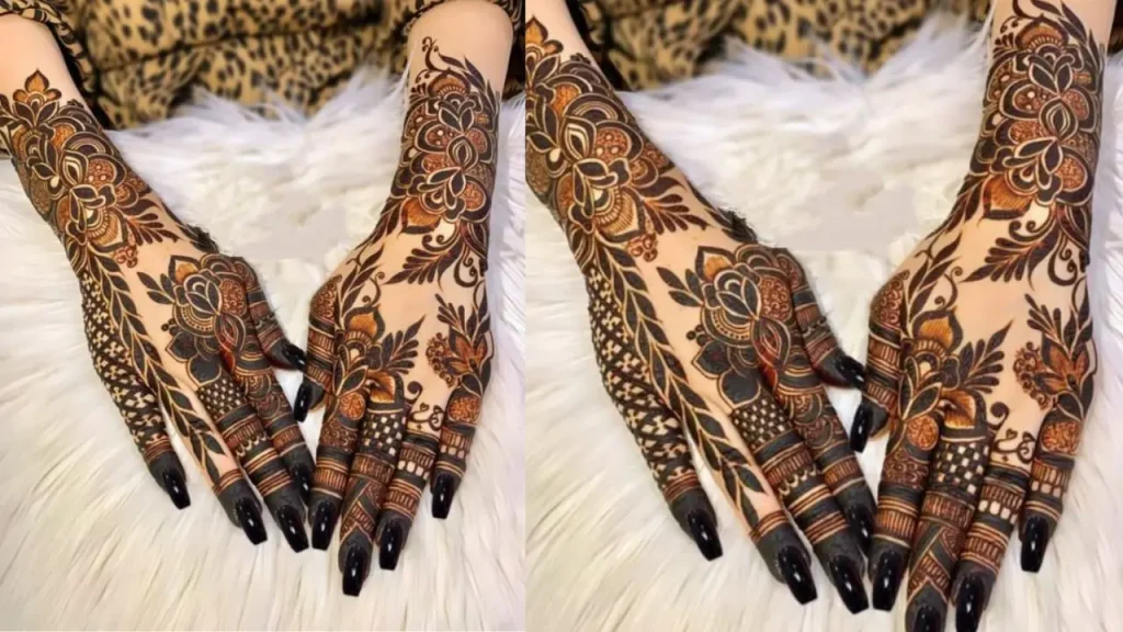 Traditional Paisley Back Hand Henna design