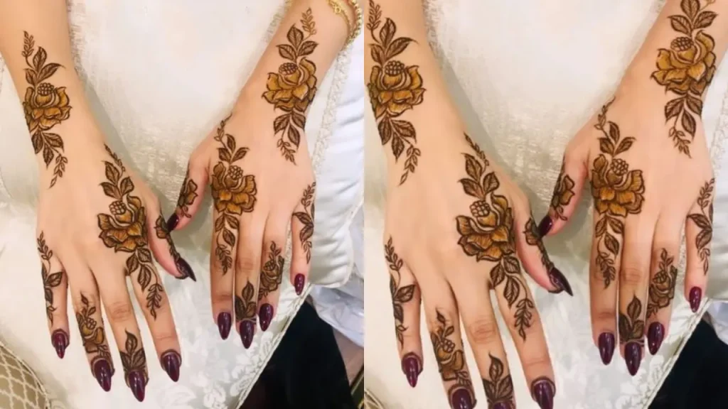 back hand bridal Henna design