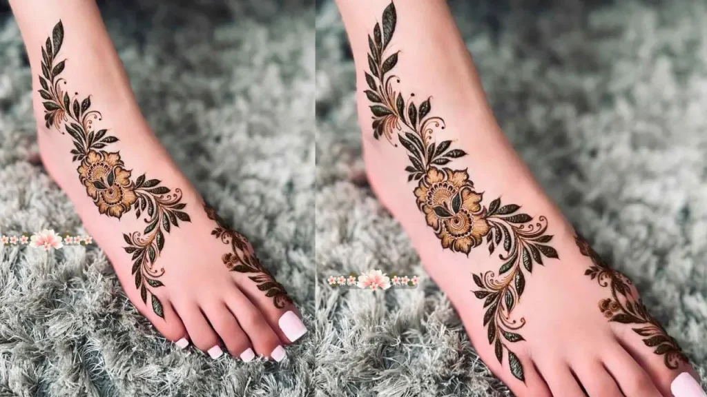 feet Rajasthani Mehndi Design