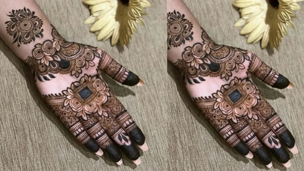 front hands stylis bridal mehndi designs