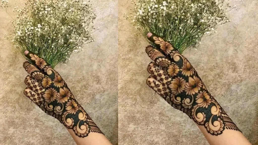 full hand bridal henna designs front and back