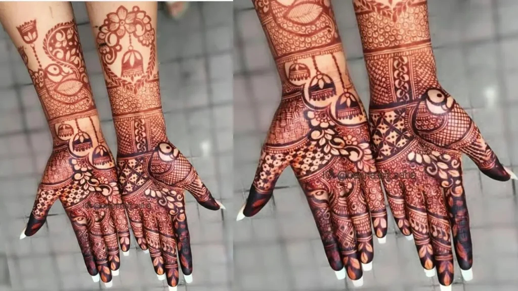 full hands rajasthani bridal mehndi designs