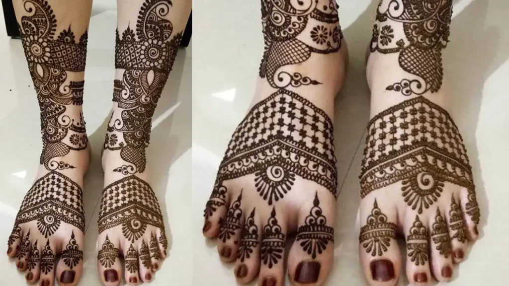 henna lotus design