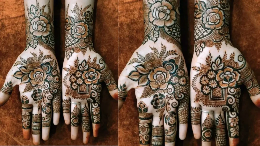 latest bridal mehndi designs for full hands front and back