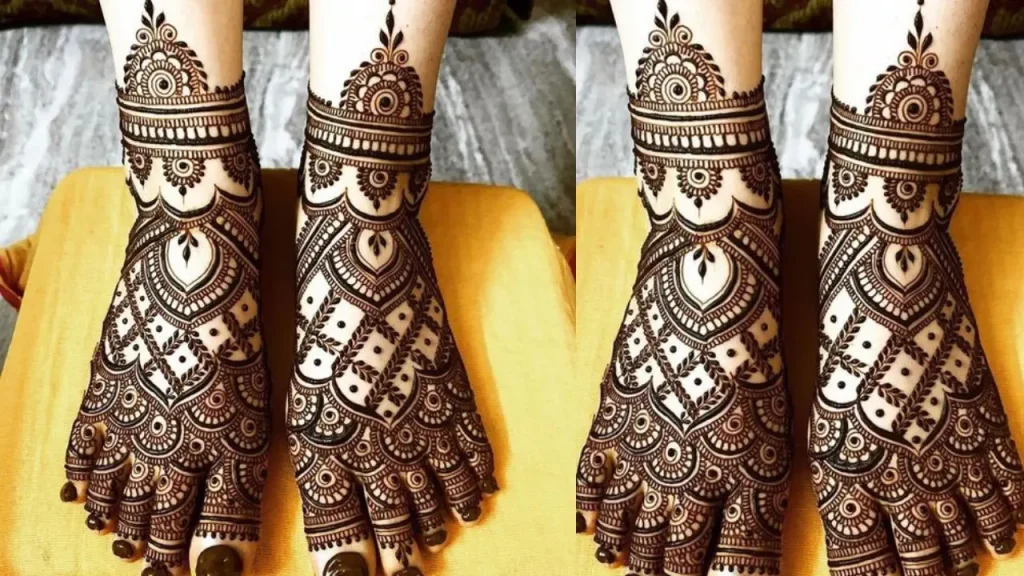 leg mehendi design