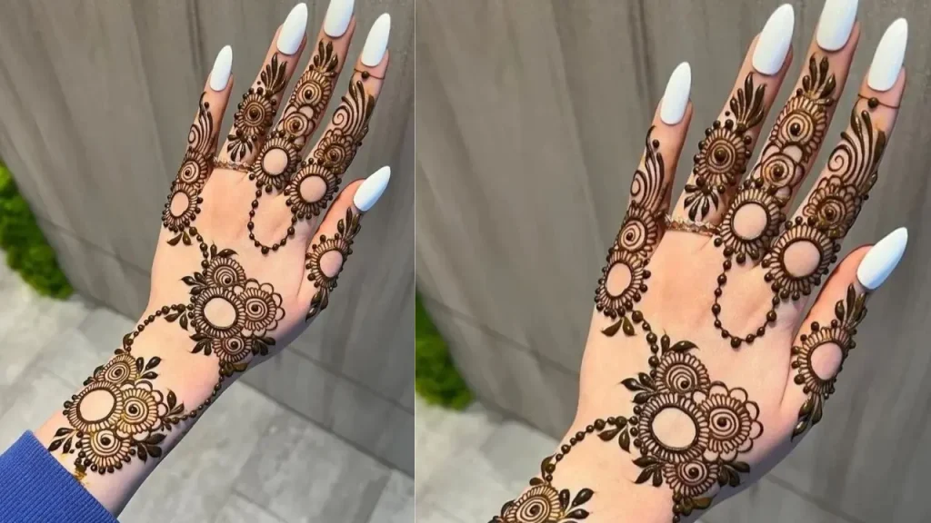 mehndi design bridal full hand back side