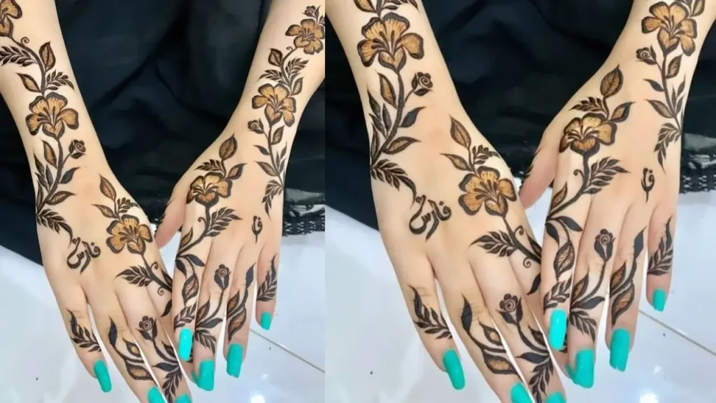 simple bridal mehndi designs