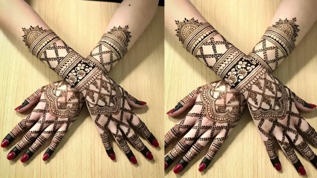 simple bridal mehndi designs for full hands